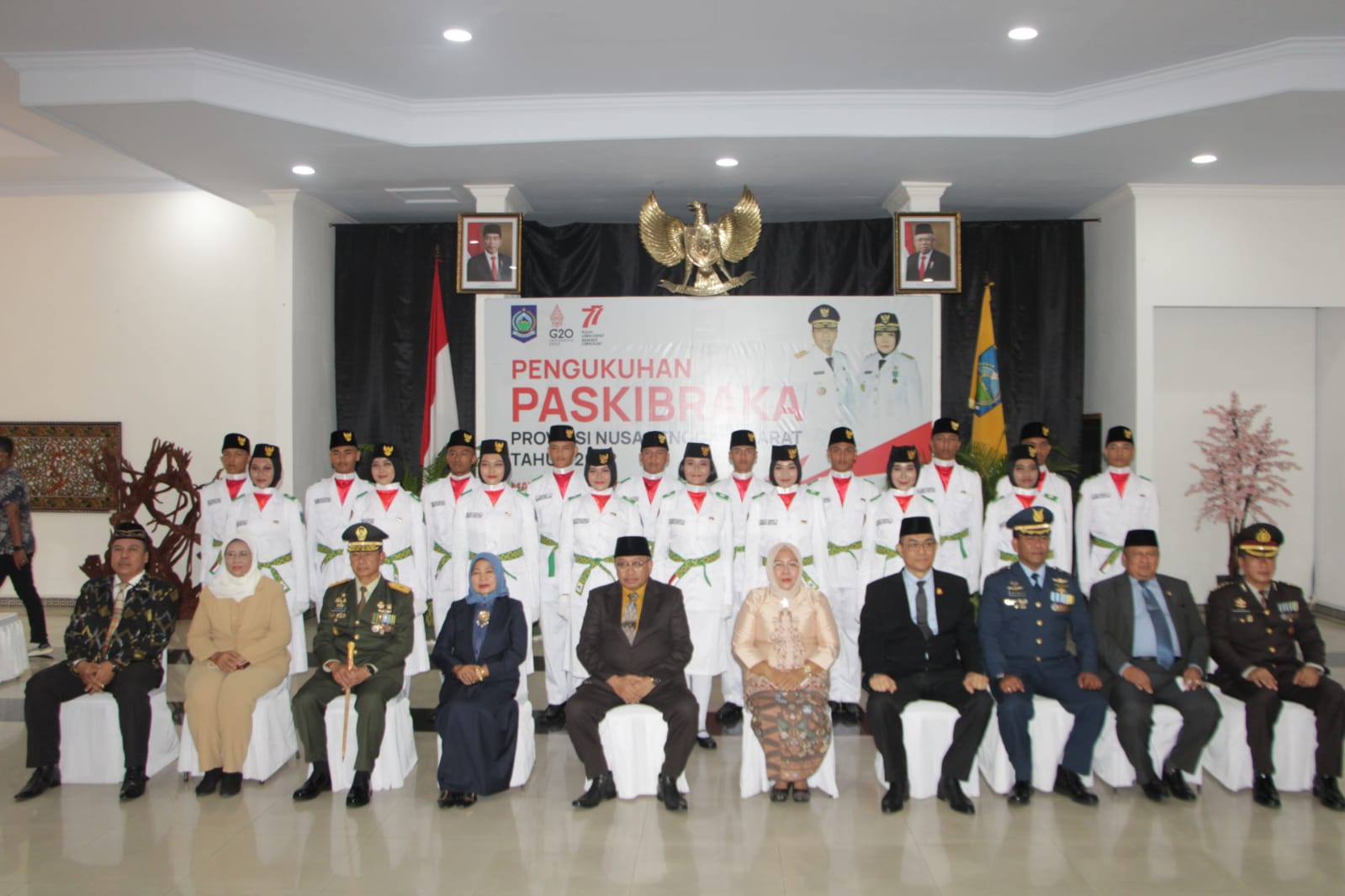 pengukuhan-paskibraka-pemprov-ntb